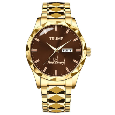 TRUMP Watch 2026 Luxury Gold – Chocolate Brown Dial