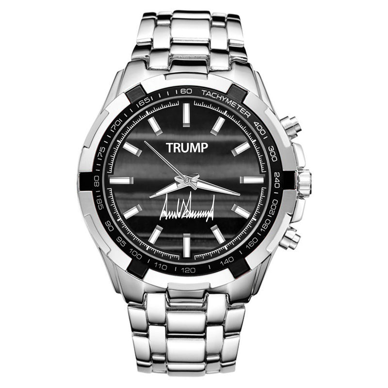 TRUMP Watch Stainless steel - Silver Smoke Dial