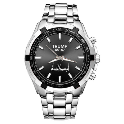 TRUMP Watch 45 - 47 Stainless steel - Black Sunburst Dial
