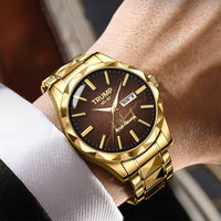 TRUMP 45-47 Watch 2026 Luxury Gold – Signature Coffee Brown Dial