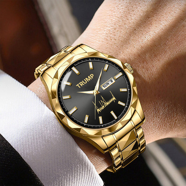 TRUMP Watch 2026 Luxury Gold – Signature Black Dial