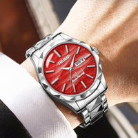 TRUMP Watch Stainless Steel – Scarlet Wave Dial