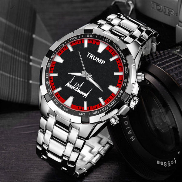 TRUMP Watch  Stainless steel - Black & Red Racing Dial