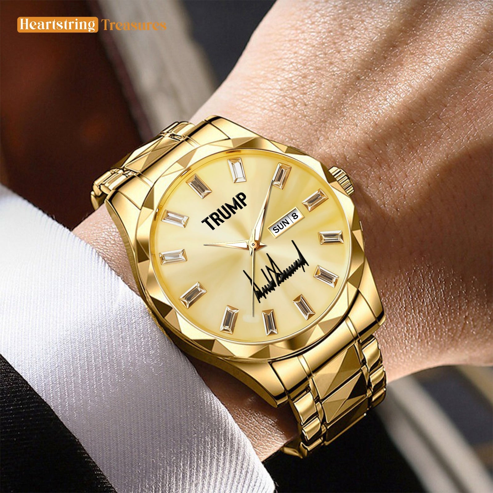 TRUMP Watch 2025 Luxury Gold - Champagne Gold Dial