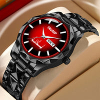TRUMP Watch 2026 Luxury Black Steel – Signature Red Sport Dial