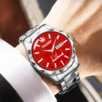 TRUMP Schedule III Limited Watch 2026 – Silver Steel Case, Red Dial – Luxury Men’s Watch