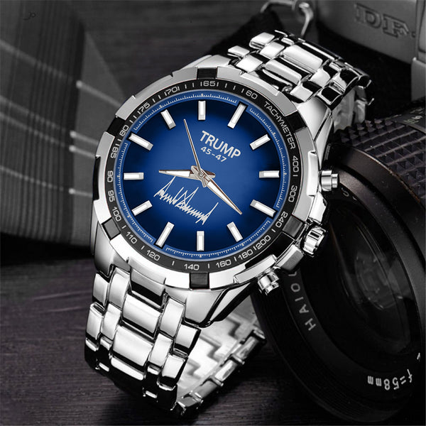 TRUMP Watch 45 - 47 Stainless steel - Royal Blue Dial