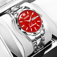 TRUMP Schedule III Limited Watch 2026 – Silver Steel Case, Red Dial – Luxury Men’s Watch