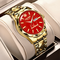 TRUMP 45–47 Schedule III Watch 2026 – Gold Case, Red Dial – Luxury Men’s Watch