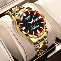 TRUMP 45-47 Watch 2026 Luxury Gold Steel – Signature Red Sport Dial