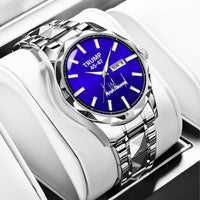 TRUMP 45-47 Watch 2026 Silver Blue Dial – Luxury Steel Watch for Men
