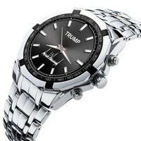 TRUMP Watch Stainless steel - Black Sunburst Dial