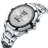 TRUMP Watch 45 - 47 Stainless steel - Silver Sunburst Dial
