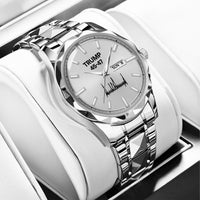TRUMP 45-47 Watch 2026 Silver – Signature Silver Dial Luxury Steel Watch for Men