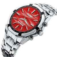 TRUMP Watch Stainless steel - Red Marble Dial
