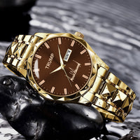TRUMP Watch 2026 Luxury Gold – Chocolate Brown Dial