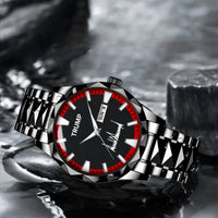 TRUMP Watch 2026 Luxury Black Steel – Signature Red Sport Dial