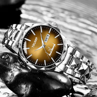 TRUMP Watch 2026 Luxury Silver – Chocolate Brown Sunburst Dial