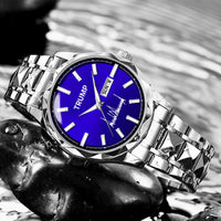 TRUMP Watch 2026 Silver Blue Dial – Luxury Steel Watch for Men