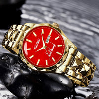 TRUMP Watch 2026 – Gold Case, Red Dial – Luxury Men’s Watch