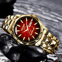 TRUMP Watch 45 – 47 Luxury Gold – Royal Red Ruby Burst Dial