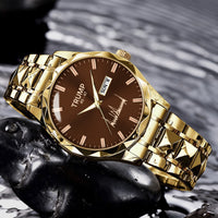 TRUMP 45-47 Watch 2026 Luxury Gold – Chocolate Brown Dial