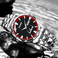 TRUMP Watch 2026 Luxury Silver Steel – Signature Red Sport Dial