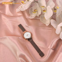 TRUMP Watch 2026 Luxury Gold – Rose-Tinted White Dial – Gold Watch for Women
