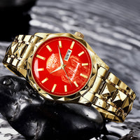 TRUMP 45-47 2026 Luxury Gold Watch – Signature Bright Red Dial Peace Prize