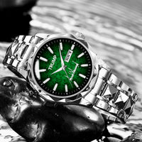 TRUMP Schedule III Watch 2026 – Silver Case, Deep Green Dial – Luxury Men’s Watch
