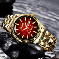 TRUMP Watch Luxury Gold – Royal Red Ruby Burst Dial