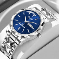 TRUMP Watch 2026 Luxury Silver – Deep Ocean Blue Dial – Watch for Men