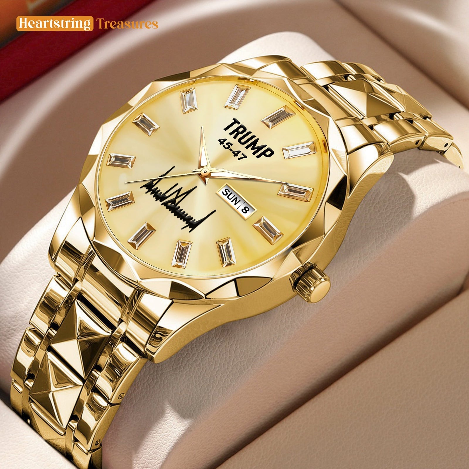 TRUMP 45-47 Watch 2025 Luxury Gold - Champagne Gold Dial
