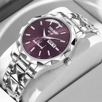 TRUMP 45-47 Watch 2026 Luxury Silver – Deep Royal Purple Dial – Watch for Men