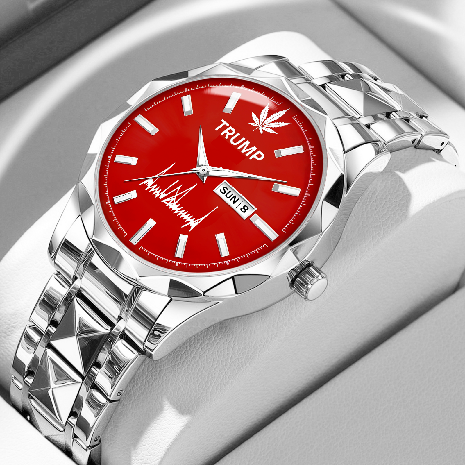 TRUMP 45-47 Watch 2025 Luxury Silver – Deep Royal Purple Dial – Watch ...