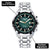Custom Wrist Watches For Men - Emerald Green Dial
