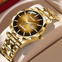 TRUMP Watch 2026 Luxury Gold – Chocolate Brown Sunburst Dial
