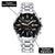 Custom Wrist Watches For Men - Black Gold Dial