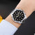 Custom Wrist Watches For Men - Black Gold Dial