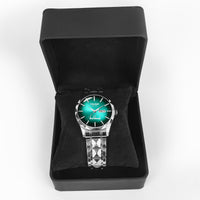 TRUMP 45-47 Watch 2026 Luxury Silver – Emerald Green Sunburst Dial