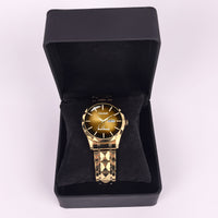 TRUMP Watch 2026 Luxury Gold – Chocolate Brown Sunburst Dial