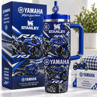 Blue Superbike Racing Glam 40oz Tumbler