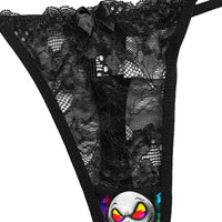 Marbled Skeleton Lace 3 Piece Pajama Set