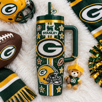Green Bay Football Dazzle 40oz Tumbler