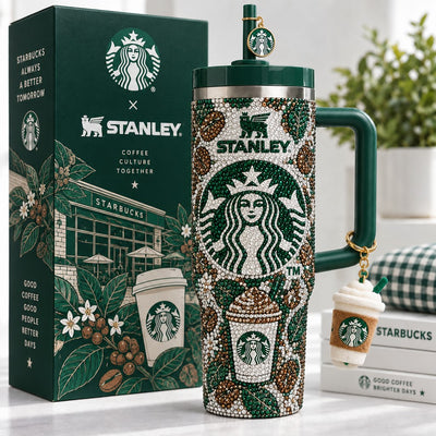 Green Coffee House Dazzle 40oz Tumbler