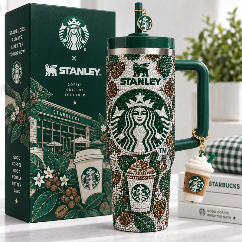 Green Coffee House Dazzle 40oz Tumbler