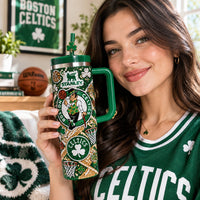 Boston Basketball Bling 40oz Tumbler