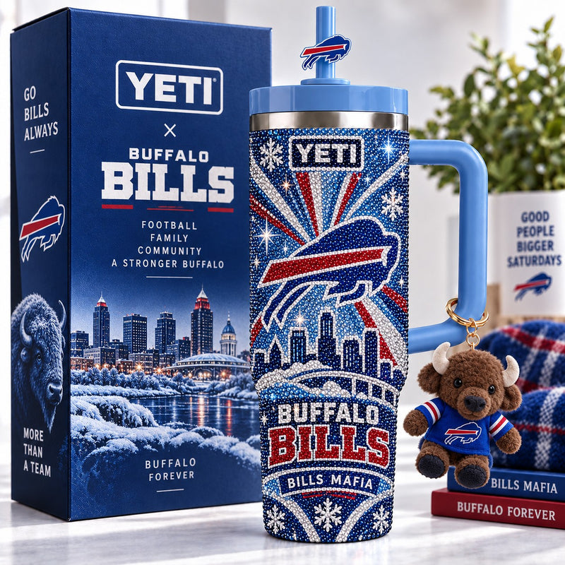 Buffalo Football Starry 40oz Tumbler