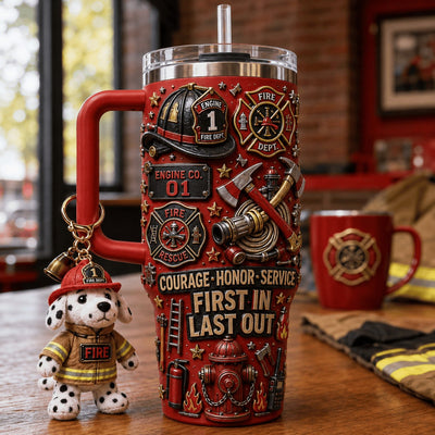 Firefighter Courage Starry 40oz Tumbler
