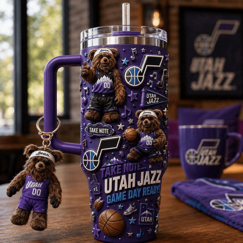 Utah Basketball Bling 40oz Tumbler